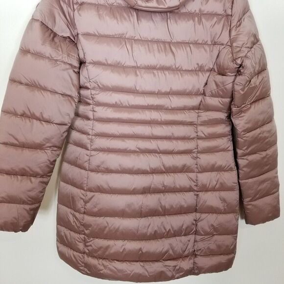 Save the Duck Women Reese Hooded Puffer Jacket Sz S Rose Insulated Zip Up Mid - Picture 6 of 11